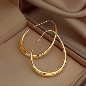 Gold Hoop Minimalist Earrings
